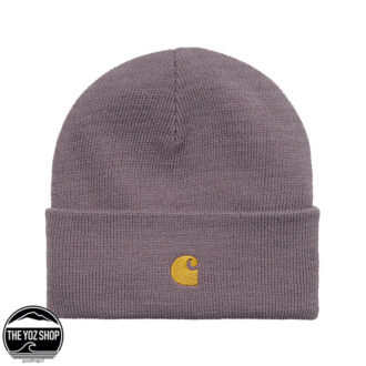 CARHARTT - CHASE BEANIE - MISTY THISTLE / GOLD