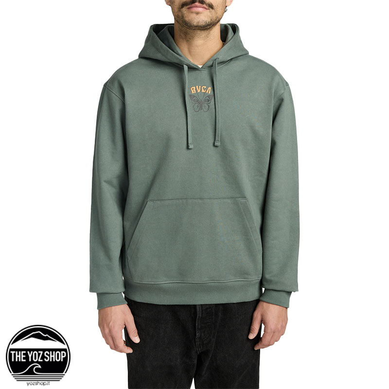RVCA - Felpa - Butterfly Poster - Balsam Green - immagine 3