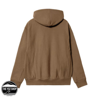 Alternative view of CARHARTT WIP - Felpa - Hooded American Script Sweatshirt - Hamilton Brown