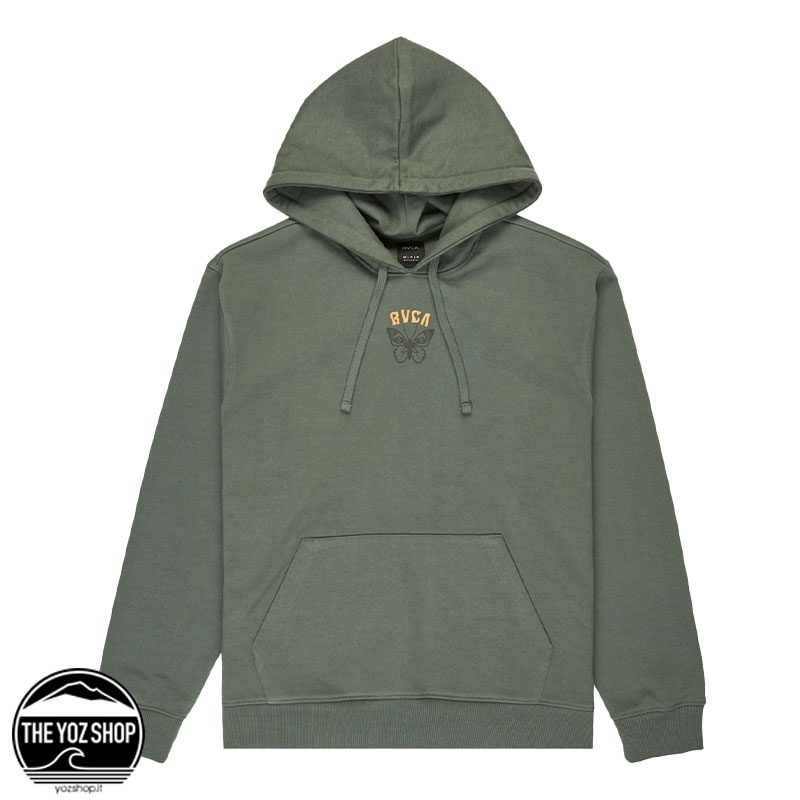 RVCA - Felpa - Butterfly Poster - Balsam Green