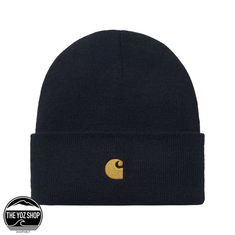CARHARTT WIP - Chase Beanie - Dark Navy / Gold