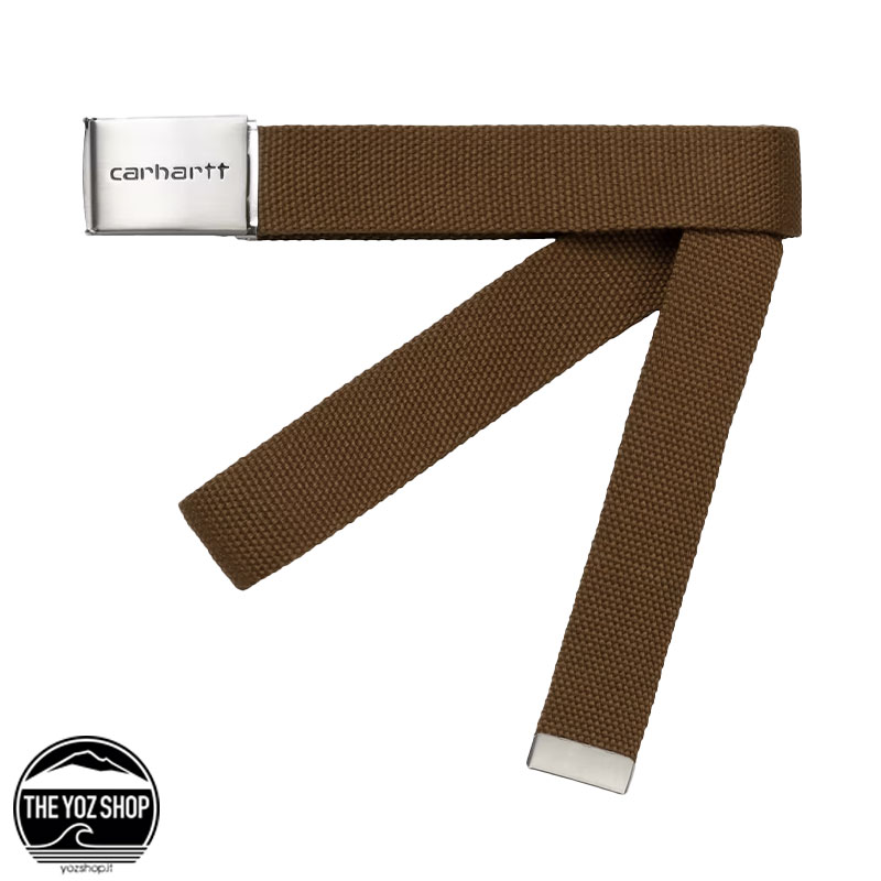 Carhartt WIP - Cintura - Clip Belt Chrome - Hamilton Brown