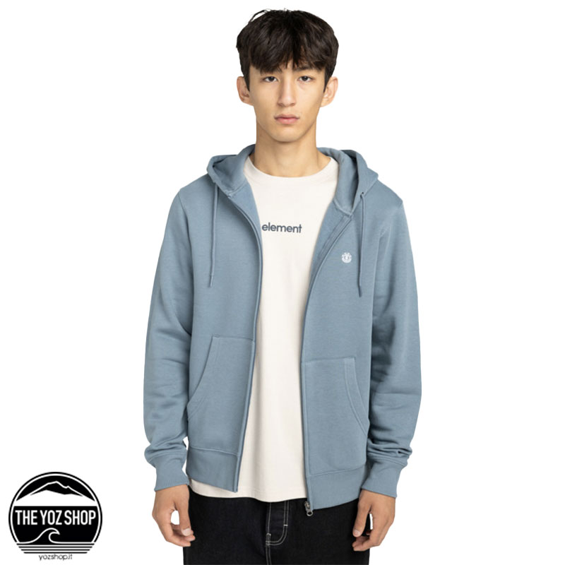 Element - Felpa - Icon Embroidery Zip - Blue Mirage - immagine 3