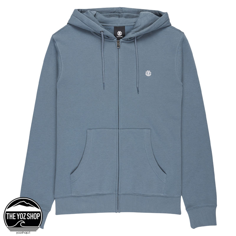 Element - Felpa - Icon Embroidery Zip - Blue Mirage