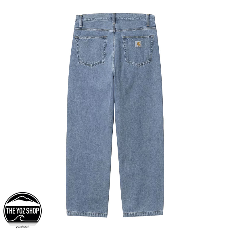 CARHARTT WIP - Pant - Landon Pant - Blue, Heavy stone wash - immagine 2