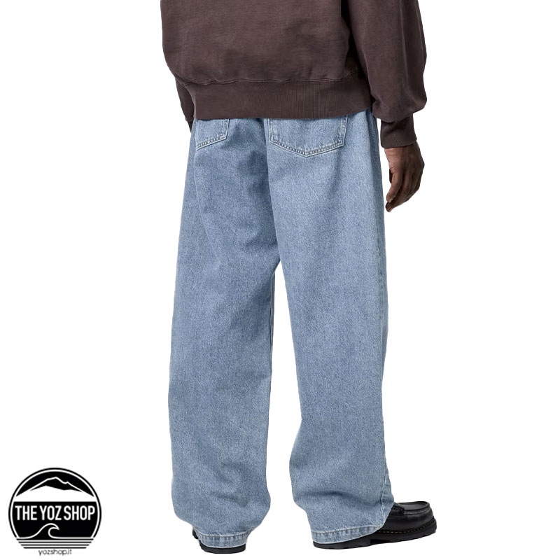 CARHARTT WIP - Pant - Landon Pant - Blue, Heavy stone wash - immagine 4