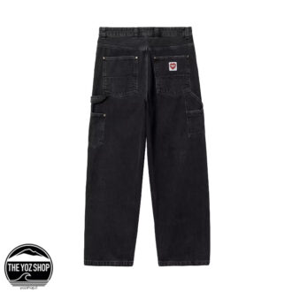 Alternative view of CARHARTT WIP - Pant - Nash Double Knee Pant - Black, Stone washed