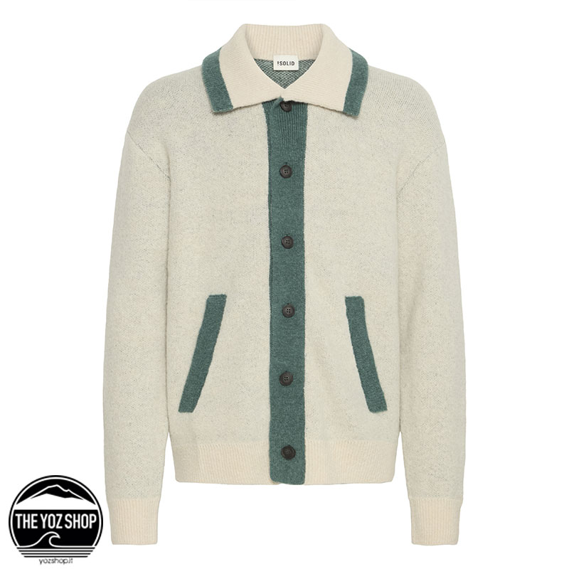 SOLID - Cardigan - Ren College Cardigan - Oatmeal Melange