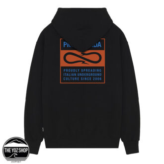 PROPAGANDA - Felpa - Label Bicolor Hoodie - Black