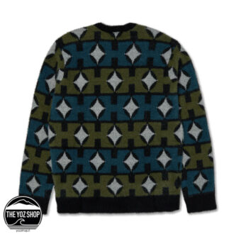 Alternative view of HUF - Maglione - Space Age Crewneck Sweater - Pine