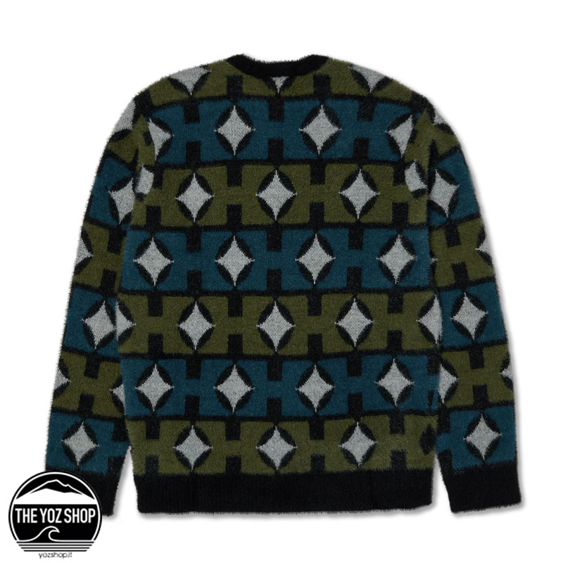 HUF - Maglione - Space Age Crewneck Sweater - Pine - immagine 2