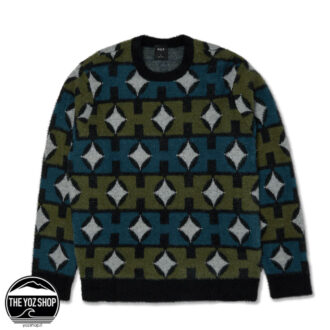 HUF - Maglione - Space Age Crewneck Sweater - Pine